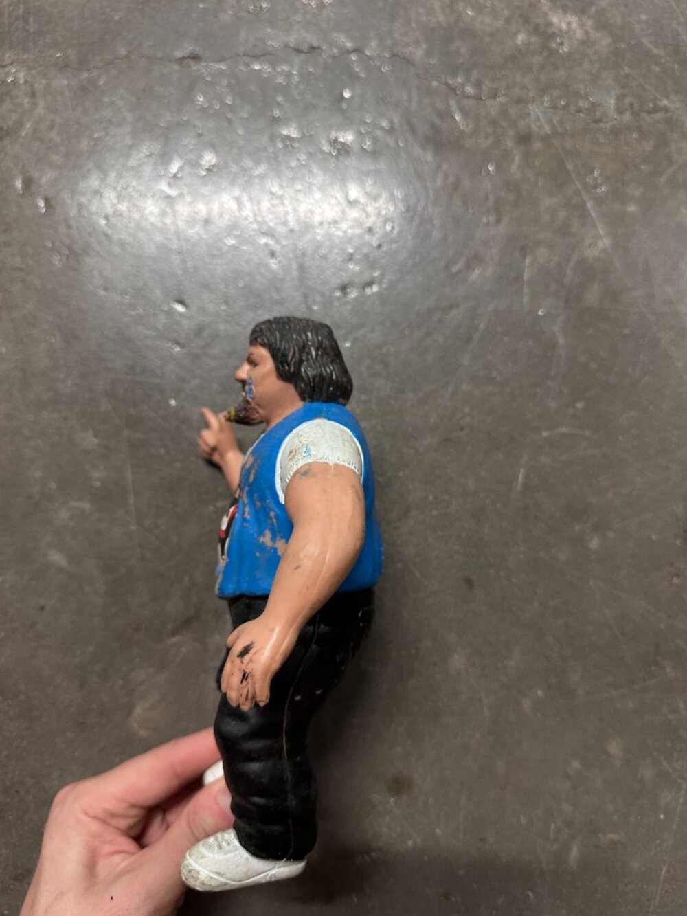 Vintage 1986 WWF LJN Wrestling Superstars Series 3 Capt. Lou Albano With White - Picture 8 of 8